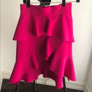 Zara pink skirt with ruffles size S worn once